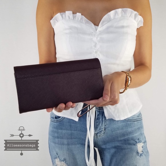 Kate spade Kirkland park saffiano mahogany wallet - Picture 5 of 8